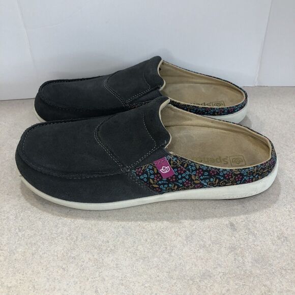 Women’s Spenco Siesta Via Slide Clog Iron Gat Floral‎ Gray Size 12B - Picture 4 of 10